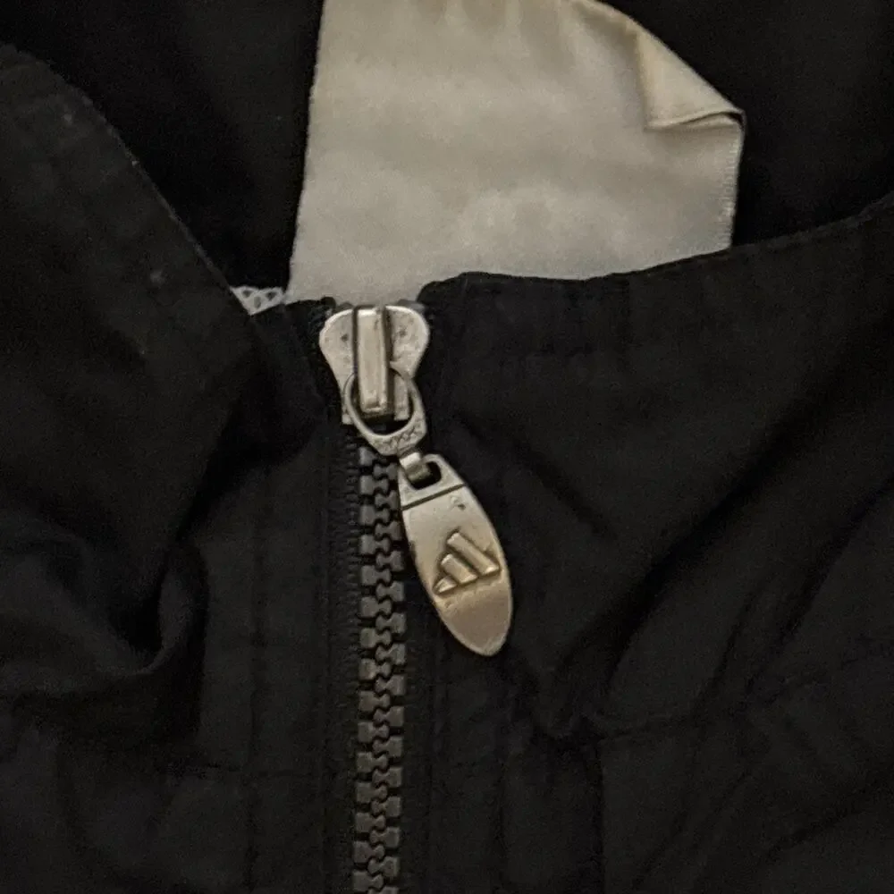 Vintage 90s Adidas 3 Stripe Track Jacket Black 2XL Clean